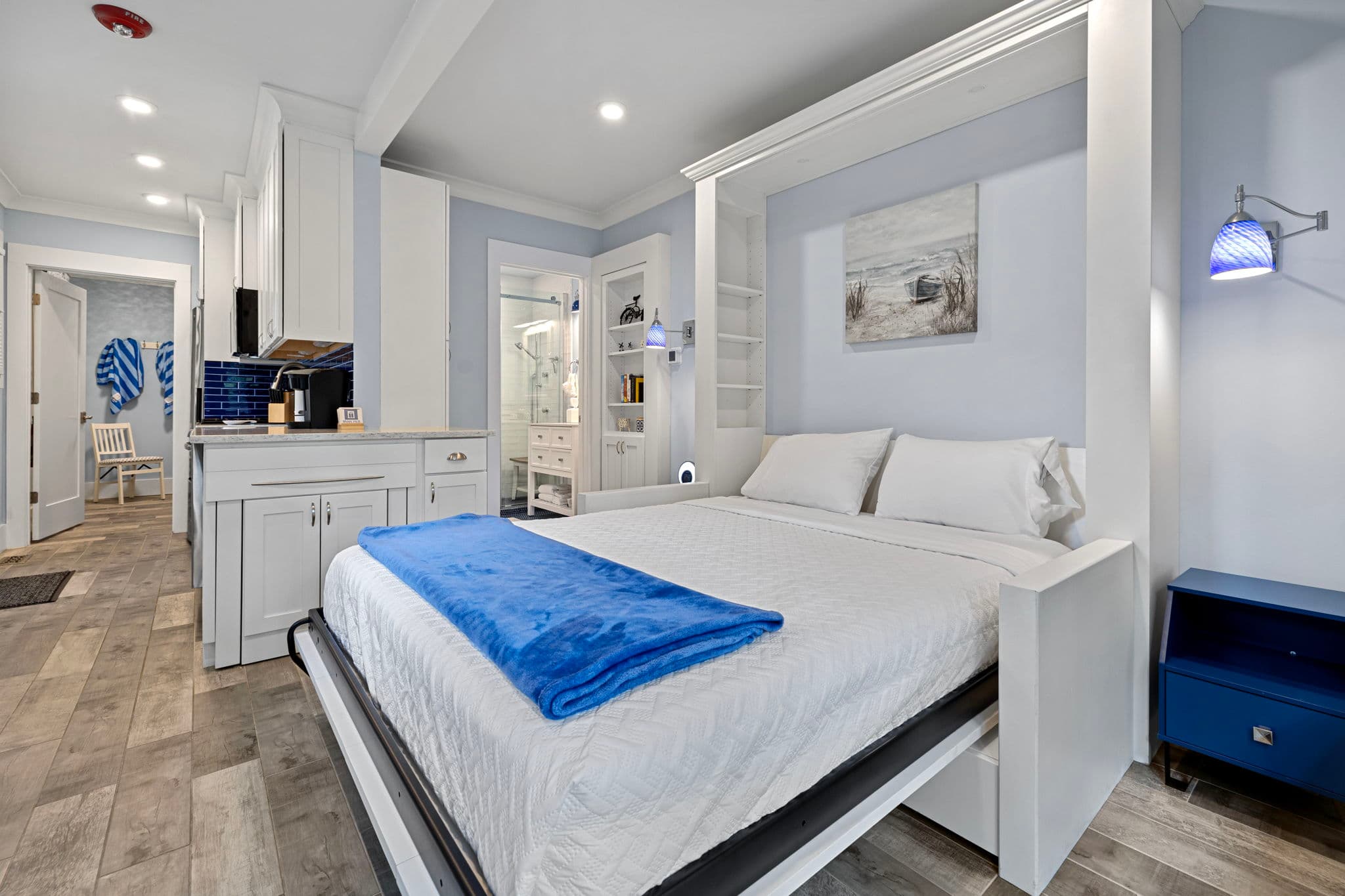 Couch turns into a Murphy Sofa Bed - pulls down