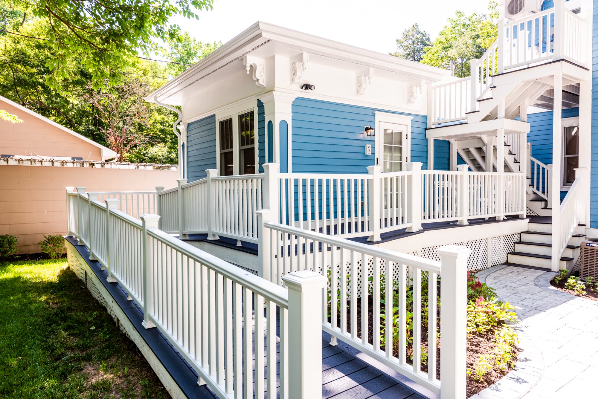 Ramp leading up to the back entrance of Suite 5 Herringbone Suite